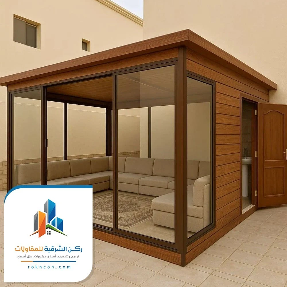 تكلفة بناء غرفة زجاجية الاحساء