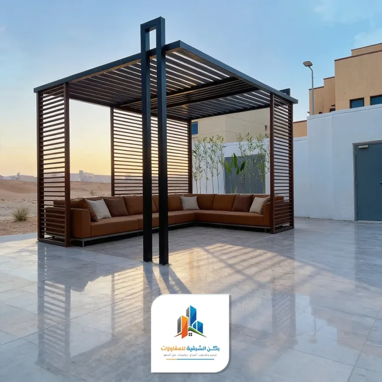 برجولات جلسات خشبية سيهات