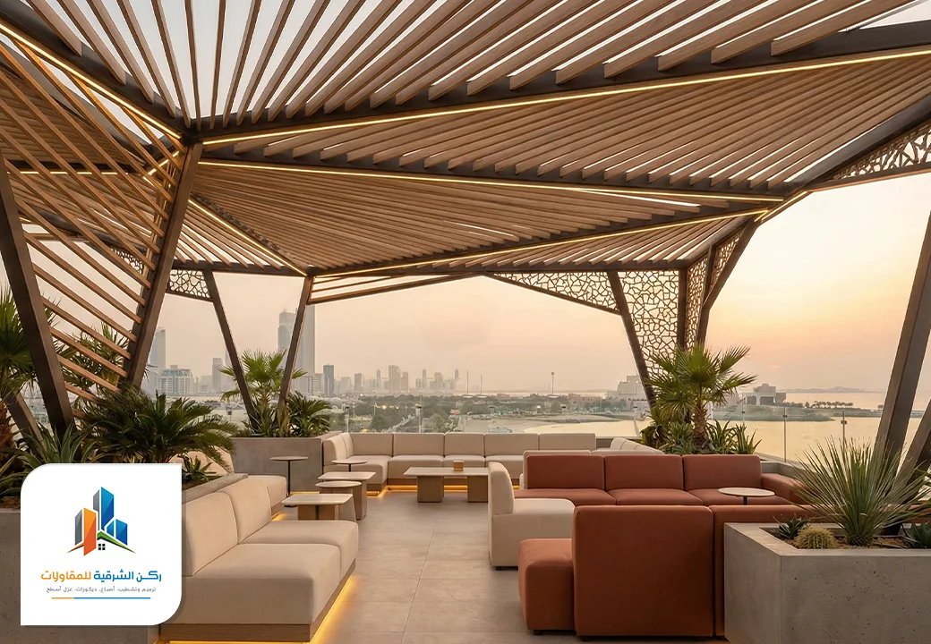 برجولات خشبية للحدائق