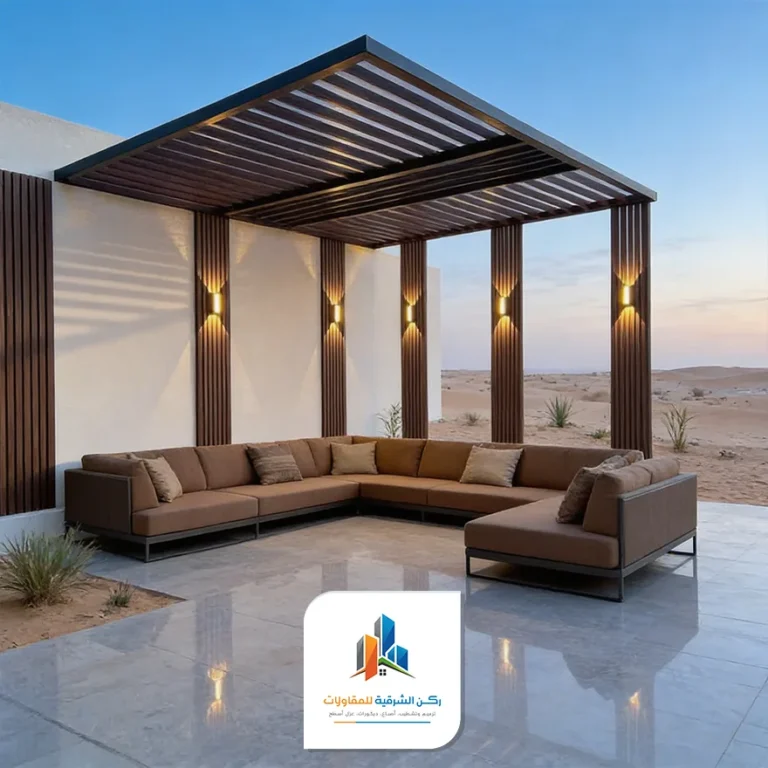 مظلات حدائق خشبية
